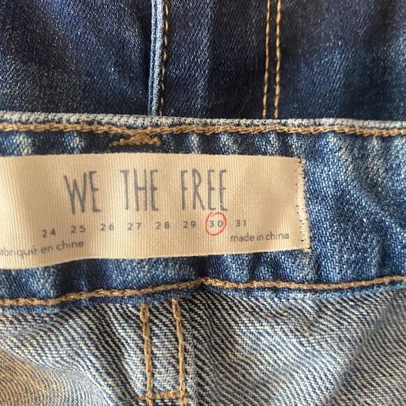 Free People We The Free Zip It Up 100% Cotton Denim Jean Skirt Women Sz 30 - Picture 9 of 10